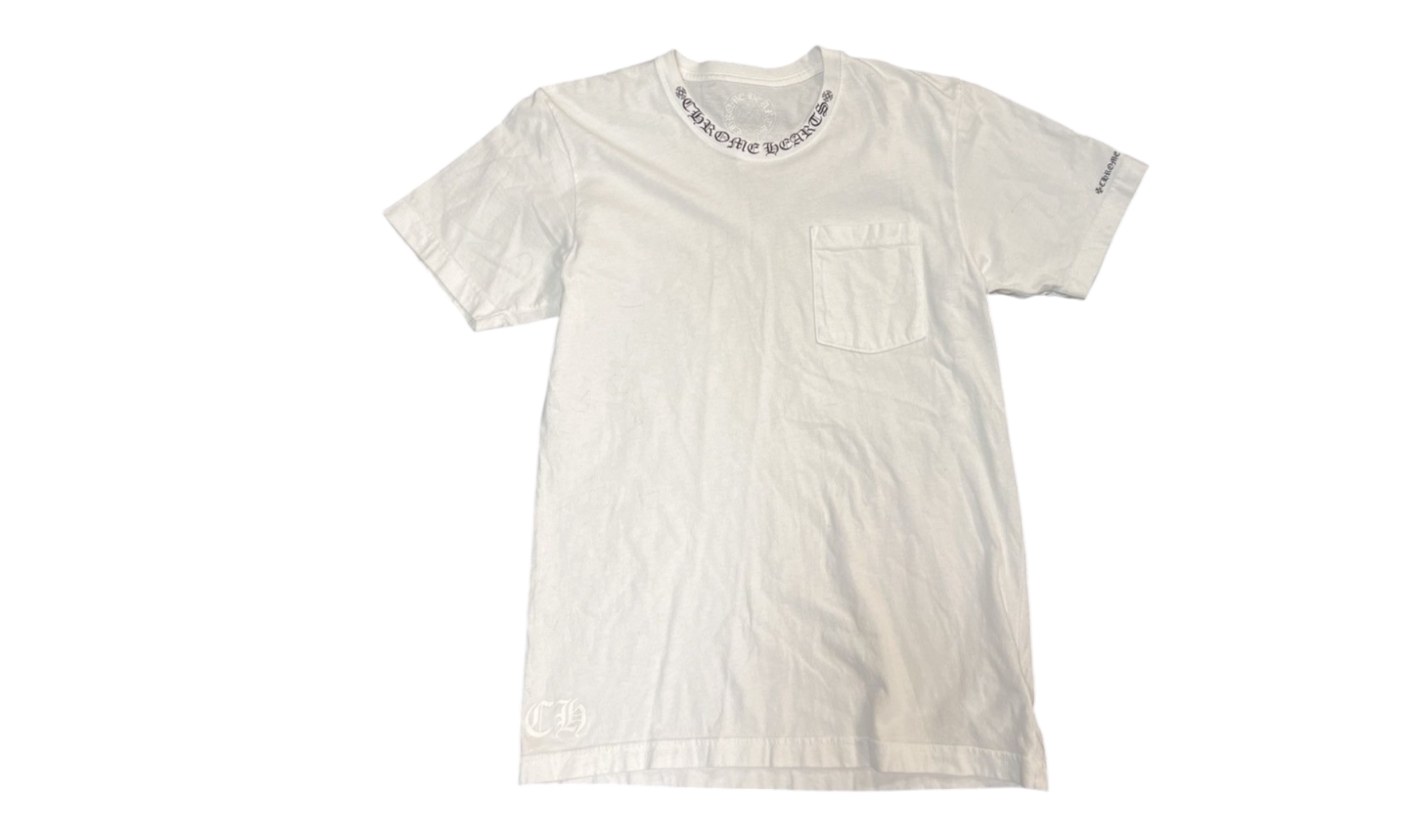 Chrome Hearts Neck Letters White T-Shirt (PreOwned)