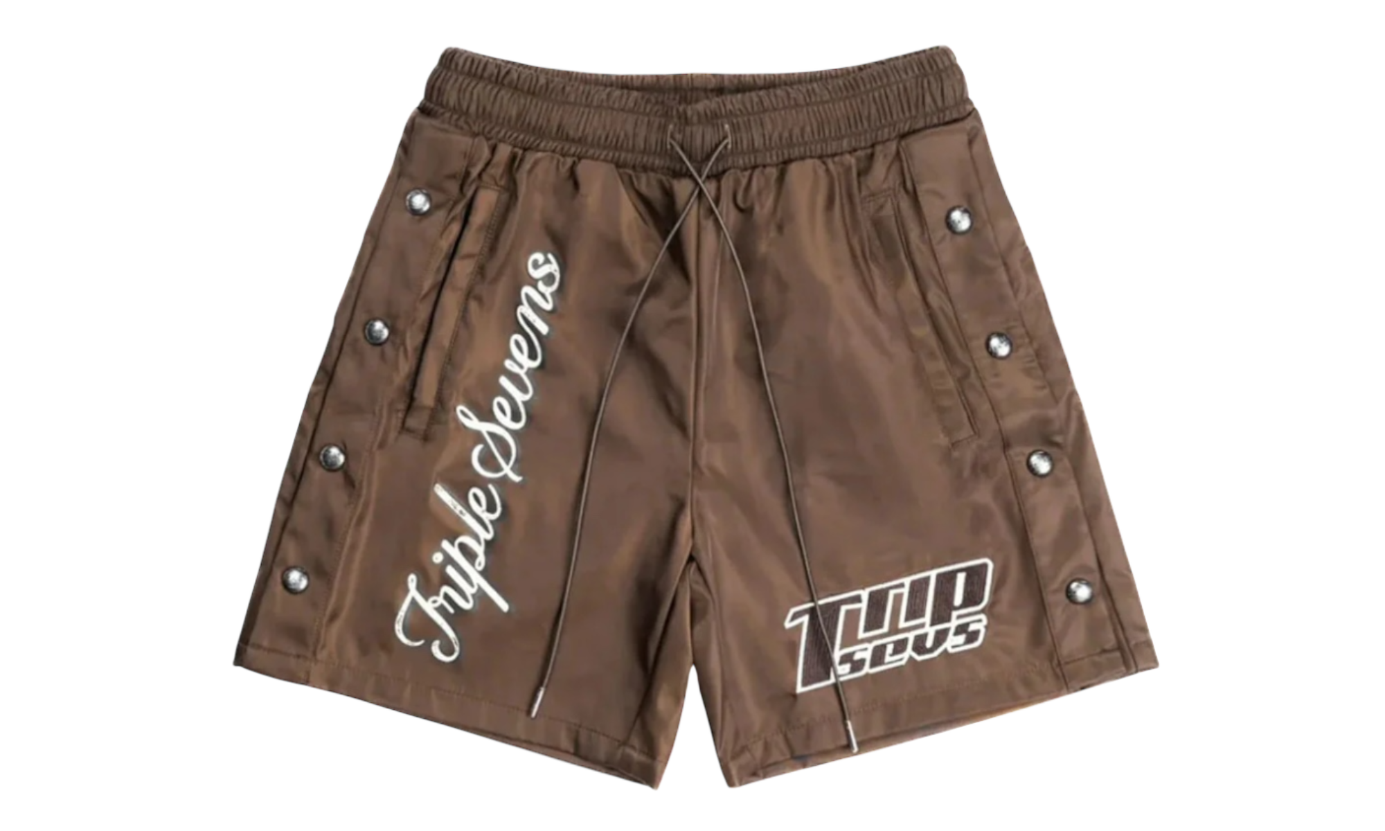 Triple Sevens Brown Nylon Suit (Just The Shorts)