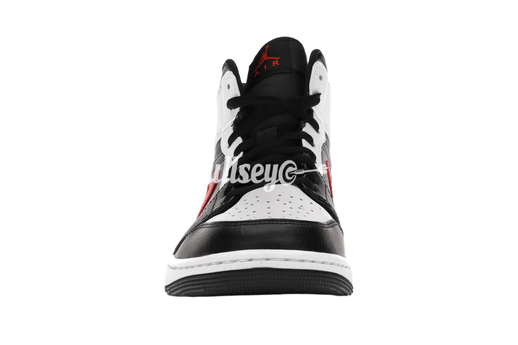 Jordan 1 Mid Black Chile Red White (Preowned)