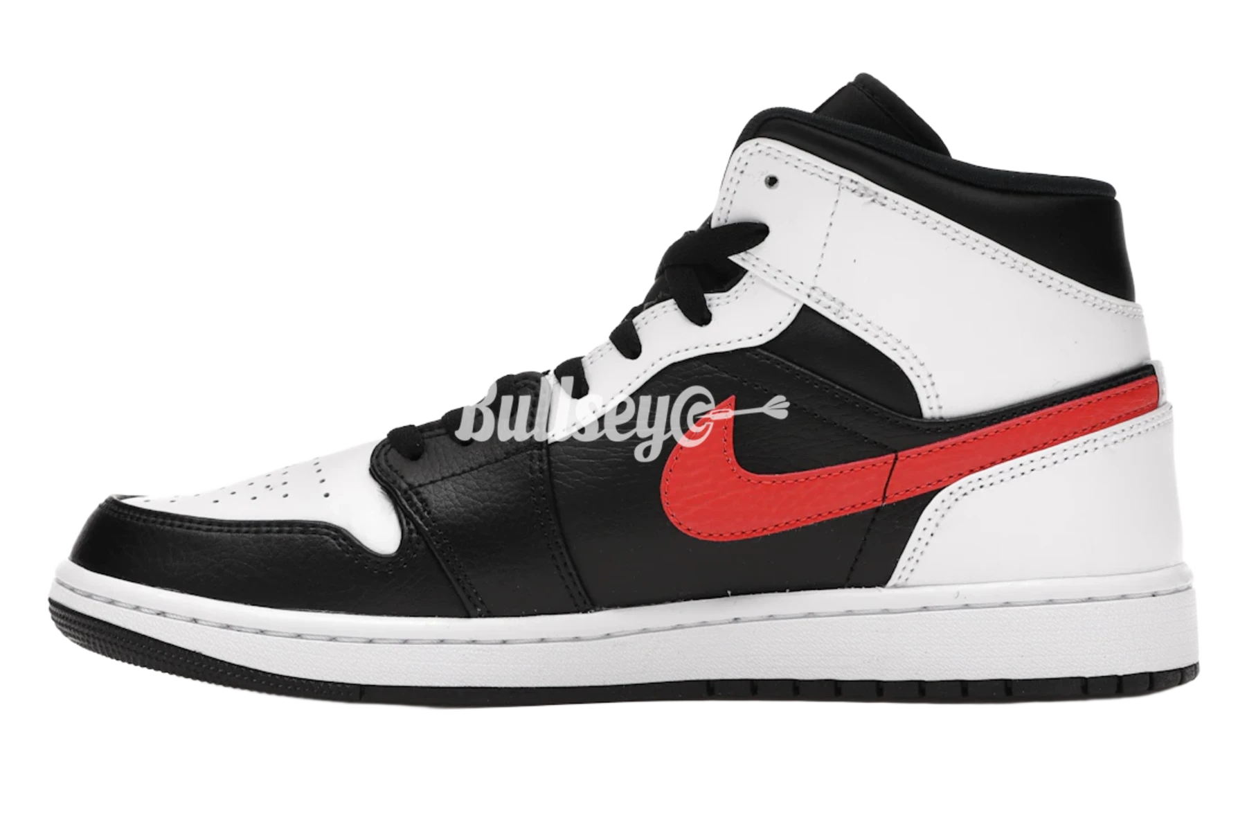Jordan 1 Mid Black Chile Red White (Preowned)