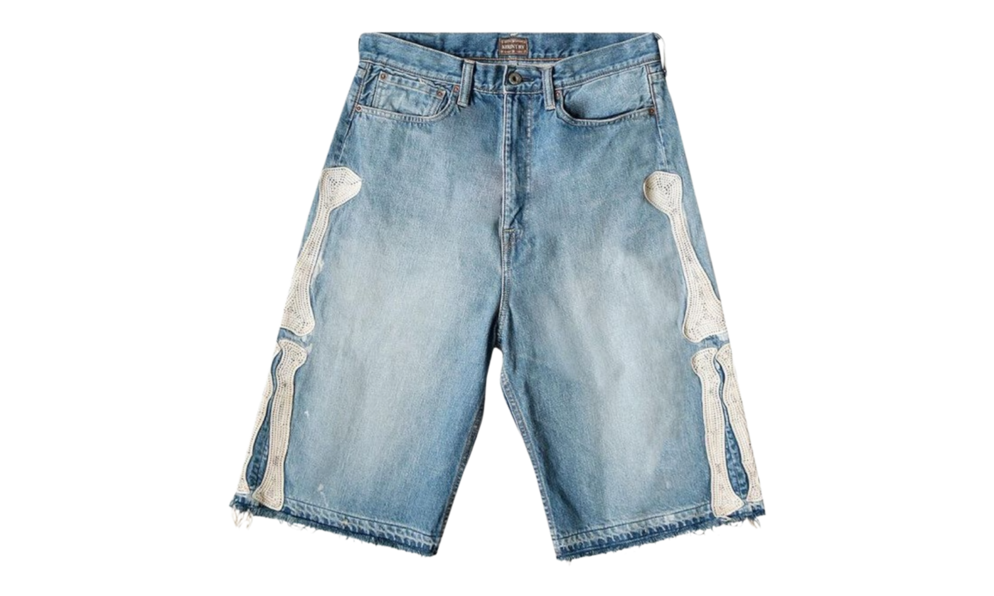 Kapital 14oz Bone Denim Shorts-Bullseye Sneaker Boutique