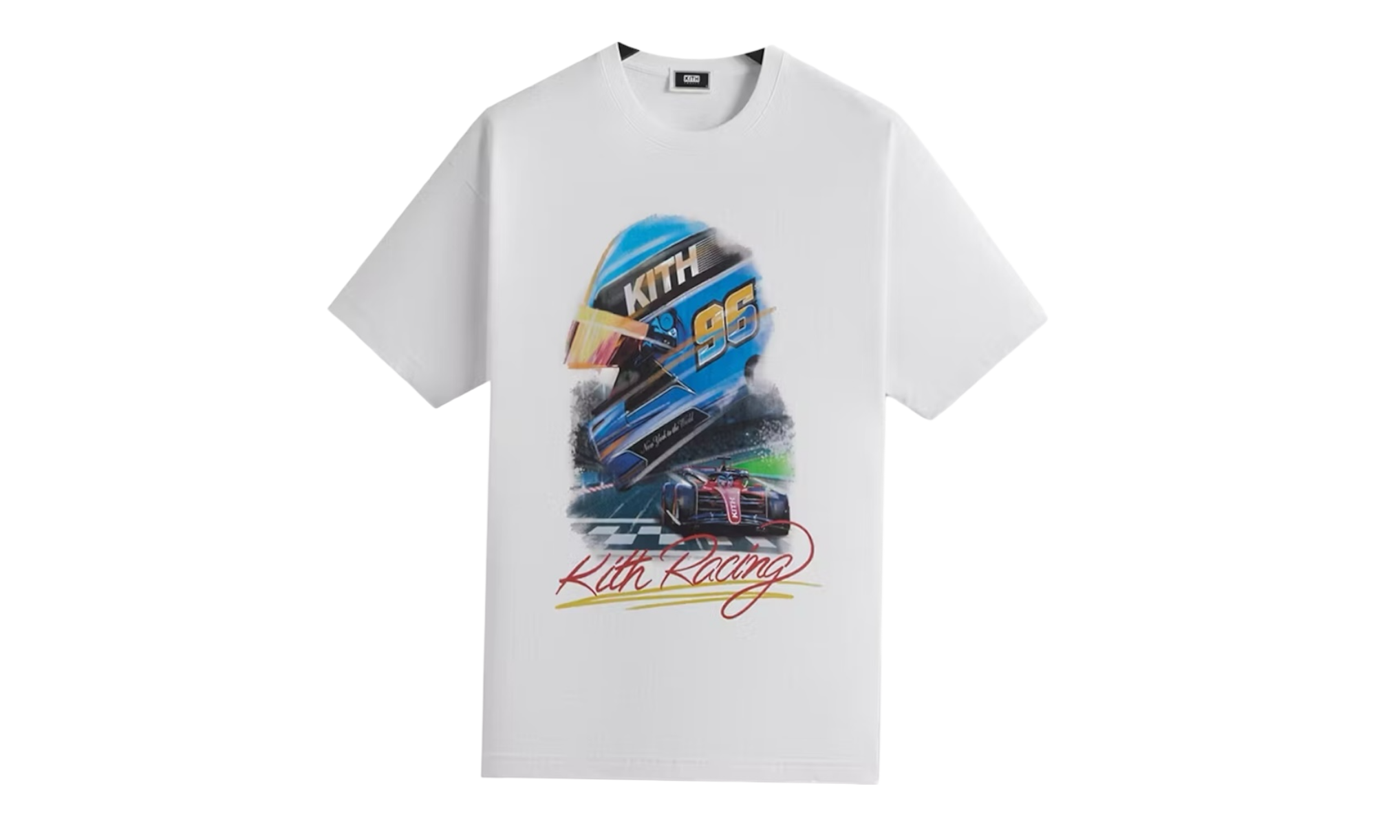 Kith F1 Vintage White T-Shirt-Bullseye Sneaker Boutique