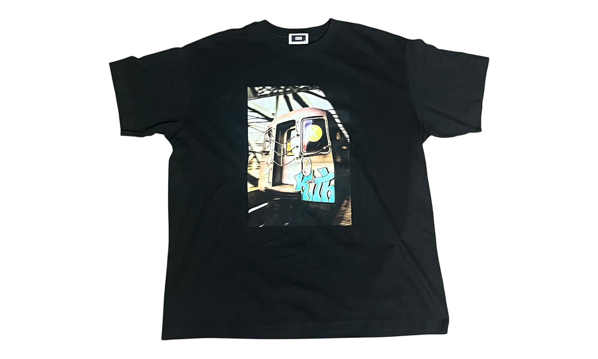 Kith K train Grafitti Black T-Shirt-Bullseye Sneaker Boutique