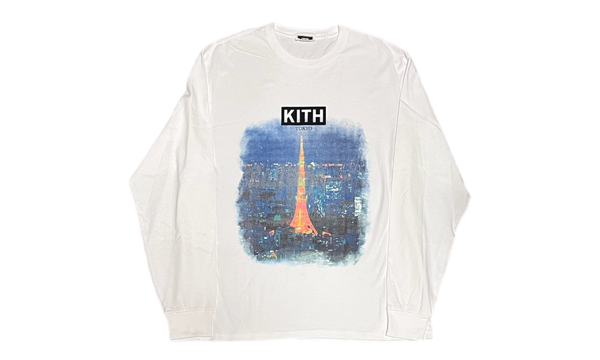 Kith Tokyo Tower White Longsleeve T-Shirt-Urlfreeze Sneakers Sale Online