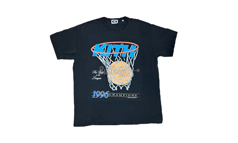 Kith x Knicks 1996 Champions Black T-Shirt-Childrens square-toe Sneakers Small-Esplar-Velcro Chromefree RSV051233J