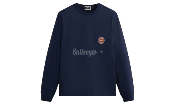 Kith x Knicks NY To The World Navy Longsleeve T-Shirt-HOGAN Shoes With Logo