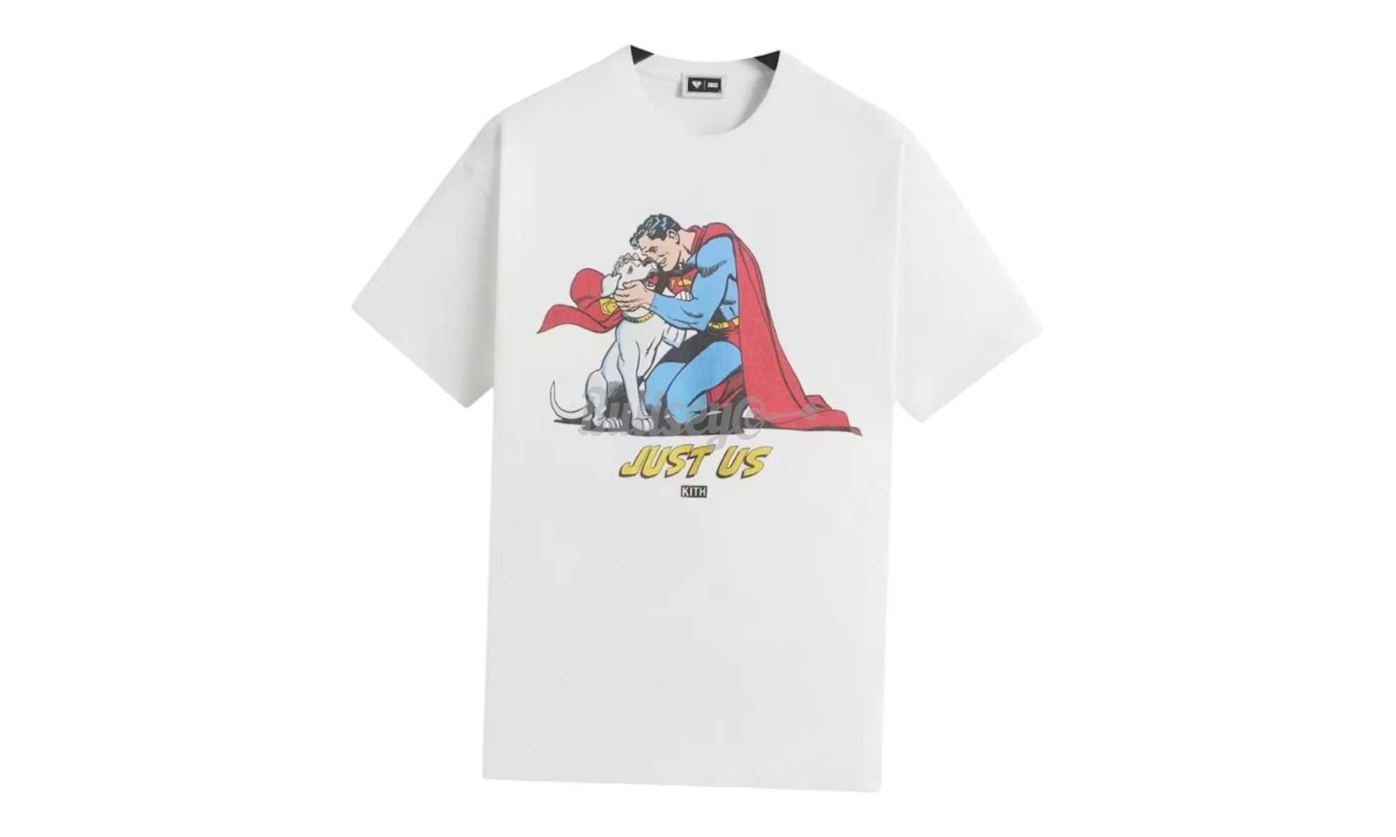 Kith x Superman Just Us Vintage White T-Shirt-Bullseye Sneaker Boutique