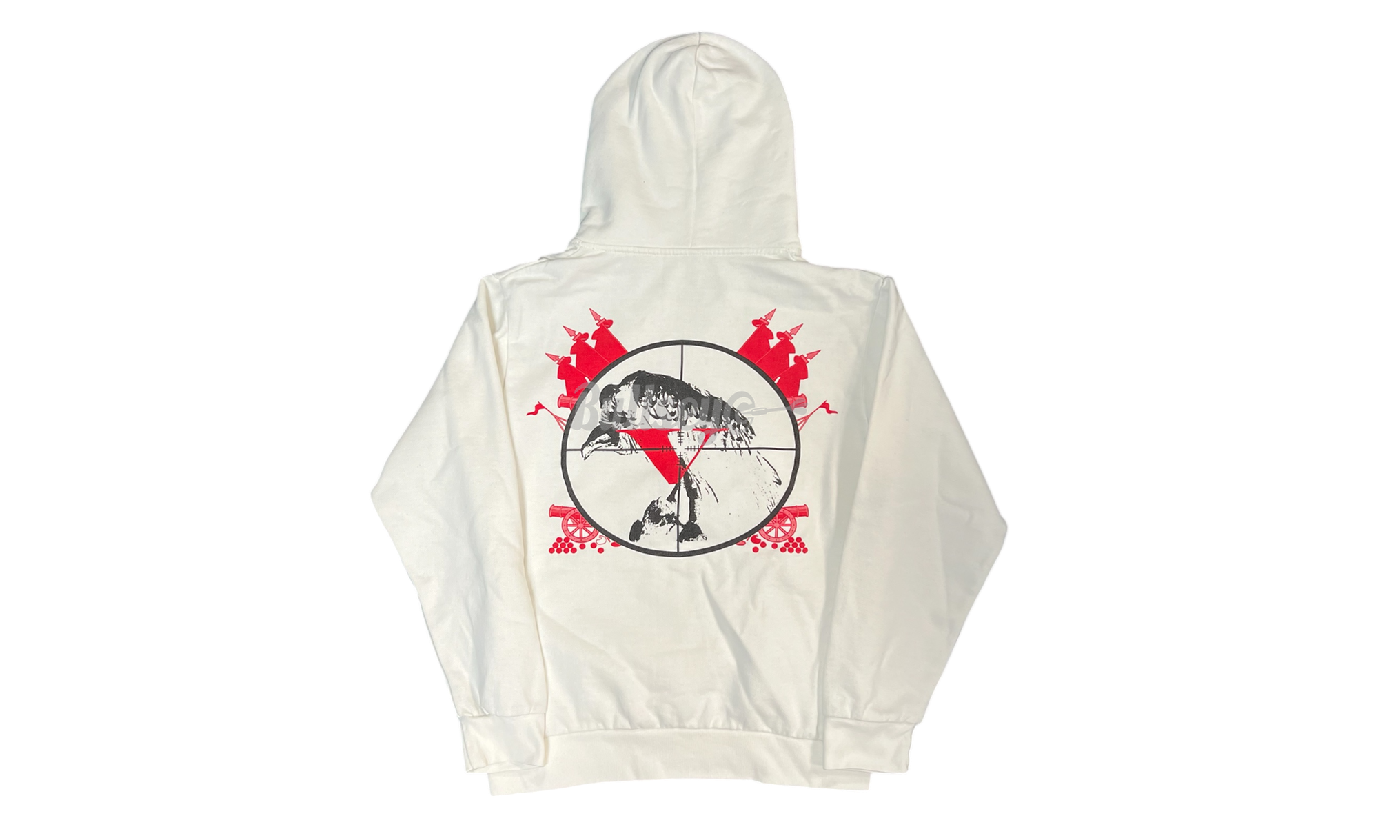 Kodak Black x Vlone 47 White Hoodie (PreOwned)-Bullseye Sneaker Boutique