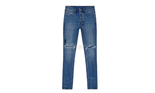 Ksubi Blue Van Winkle Bluuu Jeans-White Blue Chunky Sneakers Shoes 541624W09ON9169