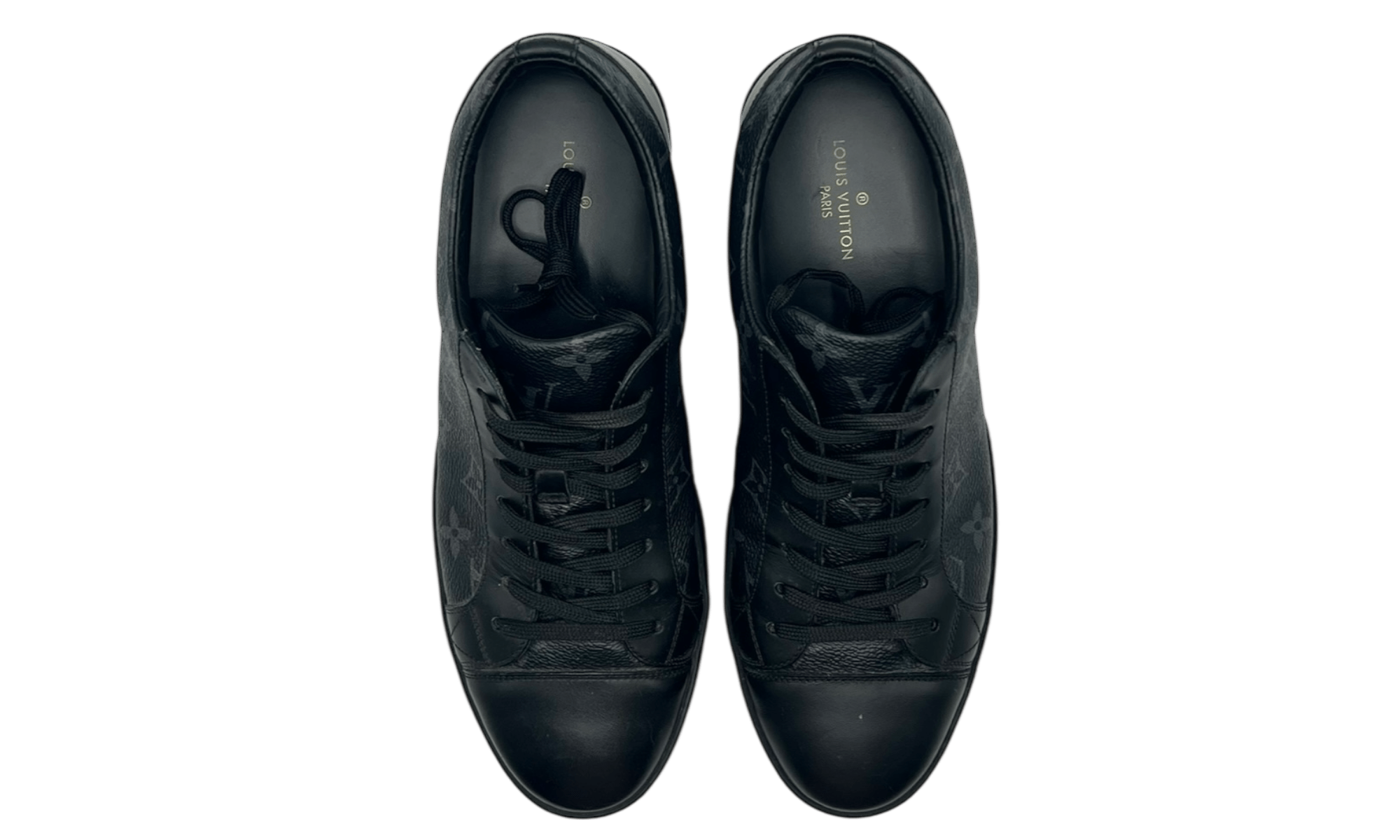 Louis Vuitton Black Monogram Match Up Cloth Low Trainer (PreOwned) (No Box)