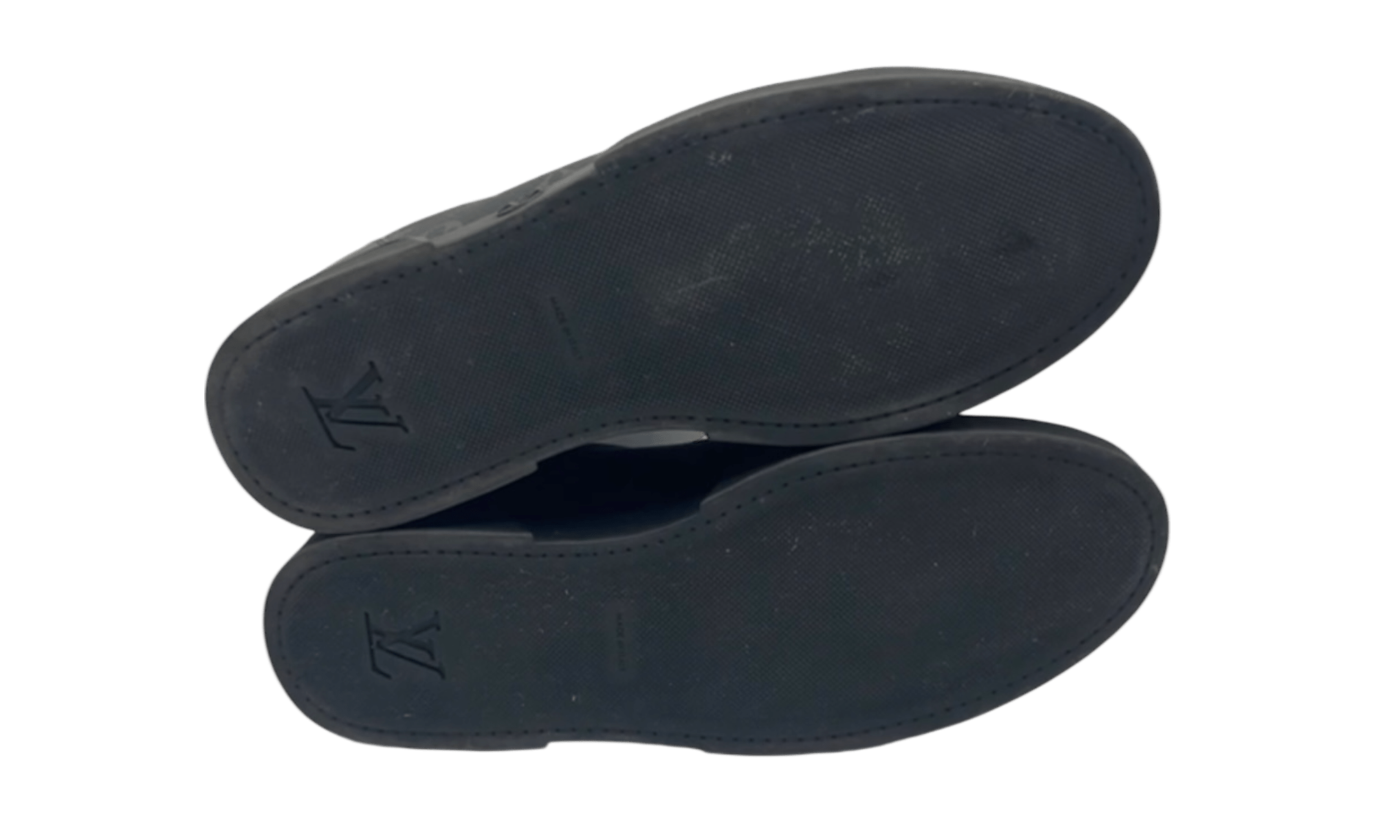 Louis Vuitton Black Monogram Match Up Cloth Low Trainer (PreOwned) (No Box)