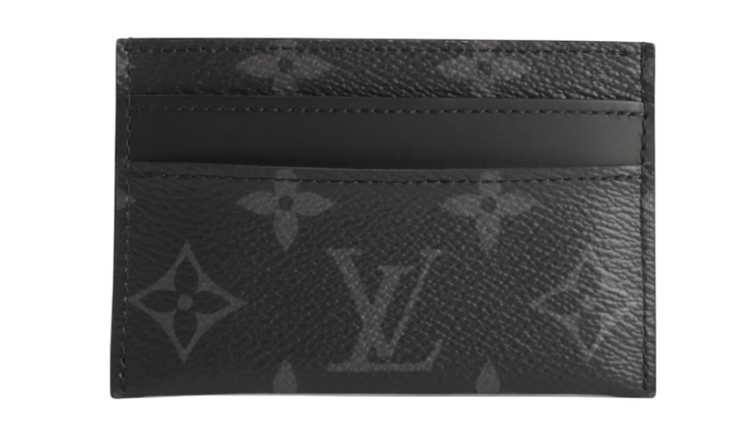 Louis Vuitton Monogram Eclipse Black Double Card Holder-Bullseye Sneaker Boutique