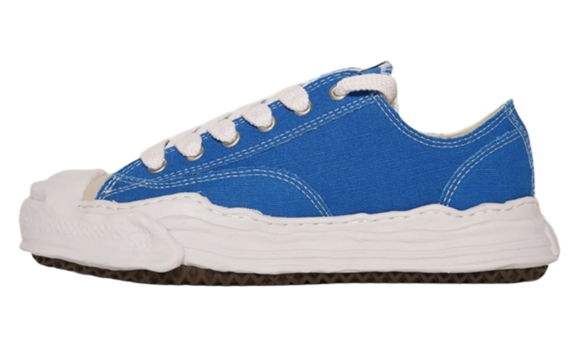 Maison Mihara Yasuhiro Hank Sole Clear Blue Canvas Low-Bullseye Sneaker Boutique