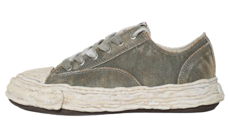 Maison Mihara Yasuhiro Peterson 23 Green Canvas Low-Bullseye Sneaker Boutique