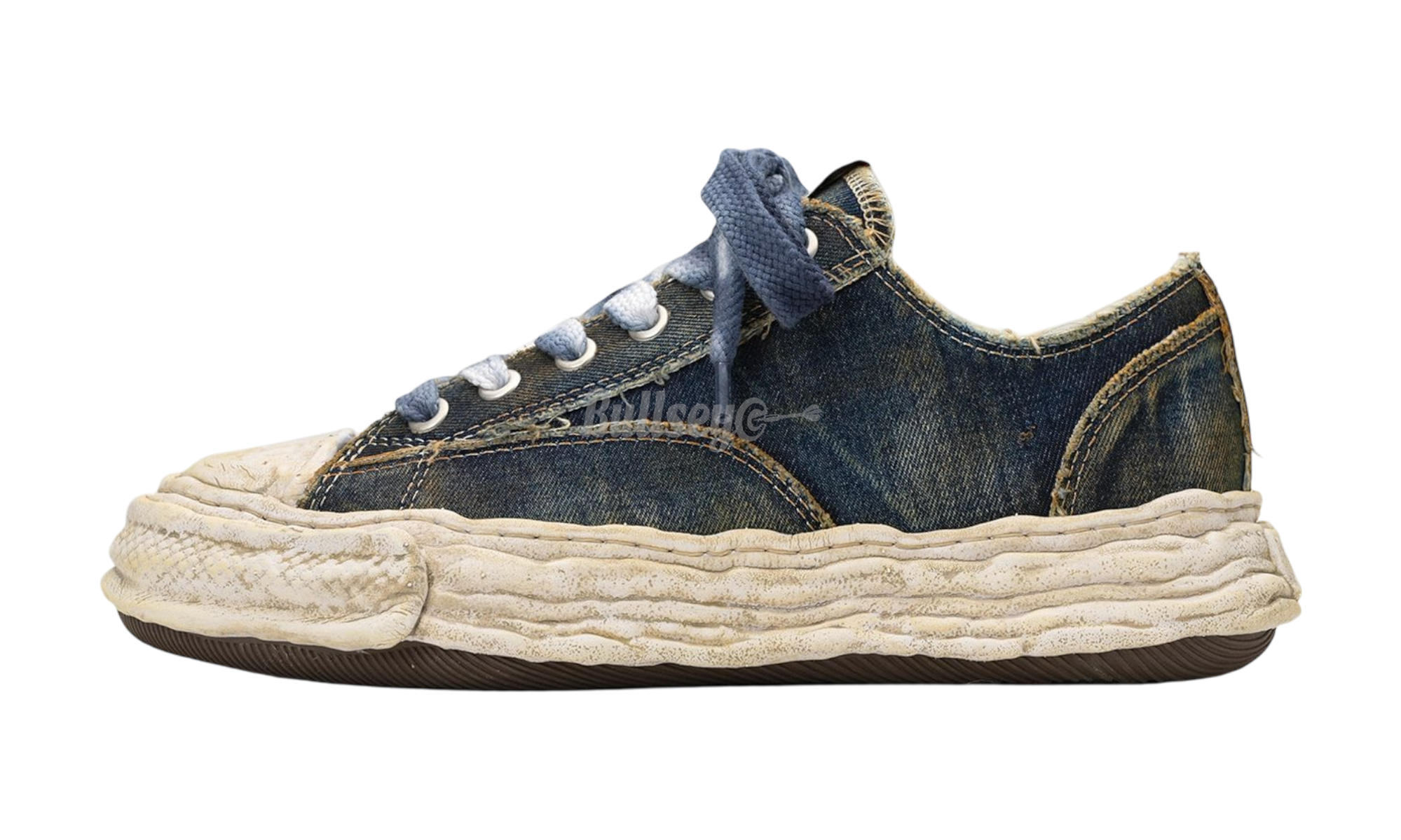 Maison Mihara Yasuhiro Peterson 23 OG Sole Blue Washed Denim Low-Bullseye Sneaker Boutique