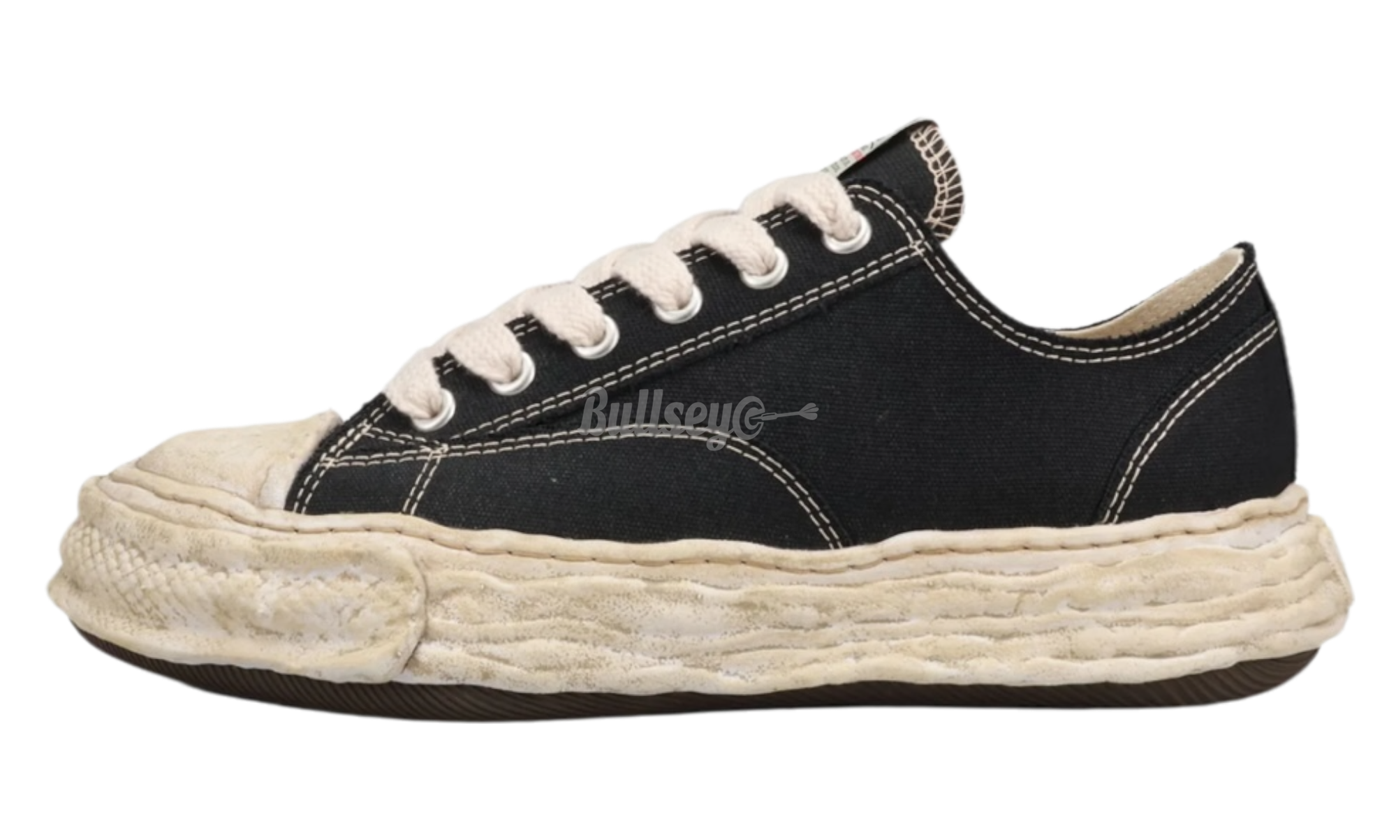 Maison Mihara Yasuhiro Peterson OG Black Dyed Canvas Low-Bullseye Sneaker Boutique