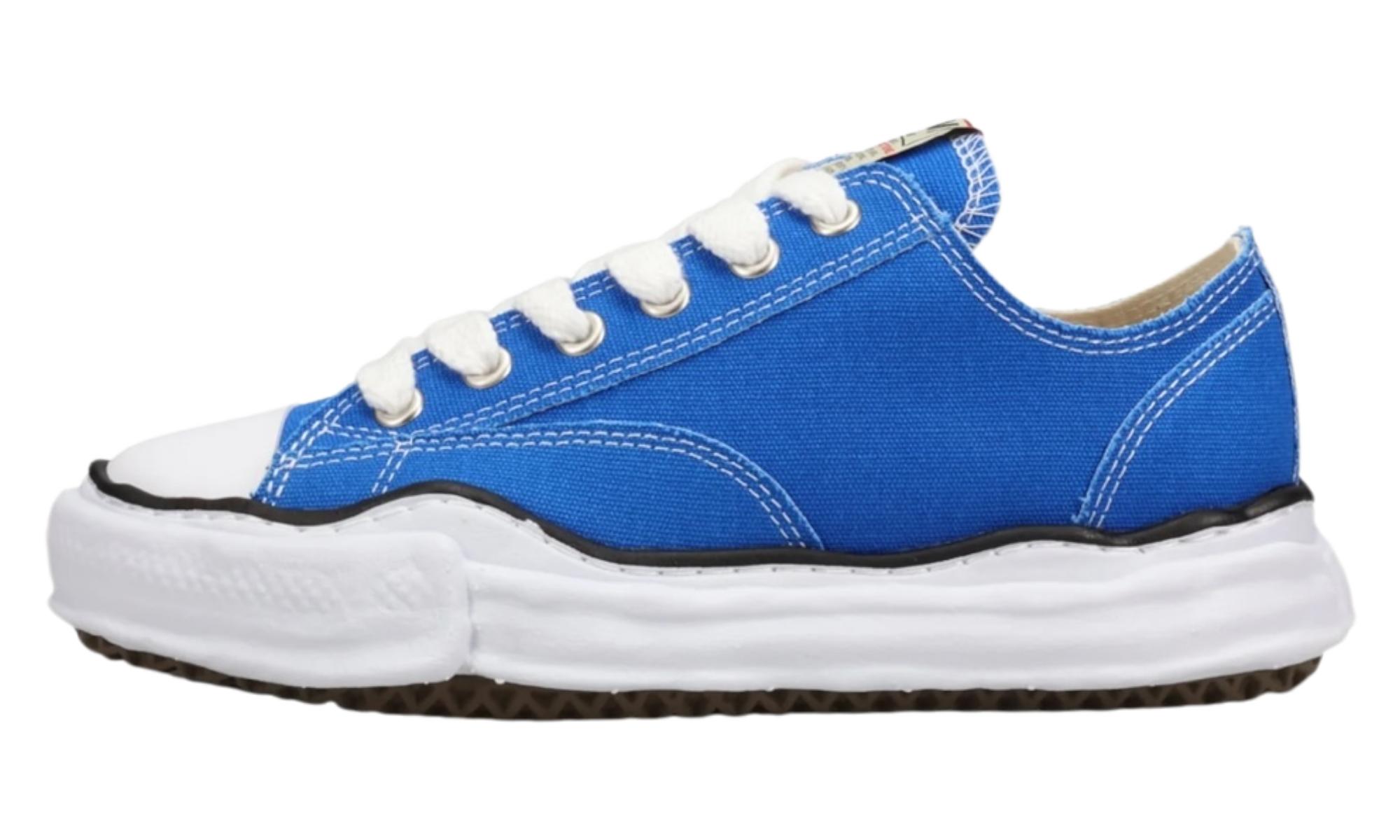 Maison Mihara Yasuhiro Peterson OG Sole Blue Canvas Low-Bullseye Sneaker Boutique