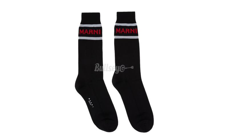 Marni Black Techno Logo Socks-Bullseye Sneaker Boutique