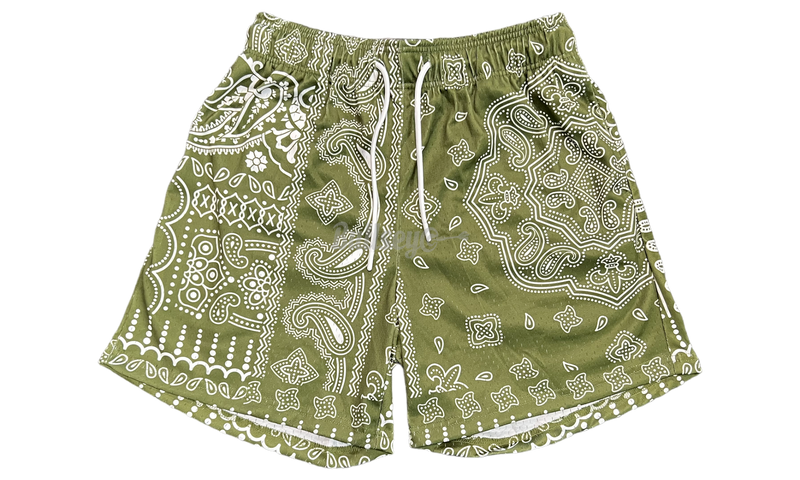 Mr.Remade Green Paisley Shorts-Bullseye Sneaker Boutique