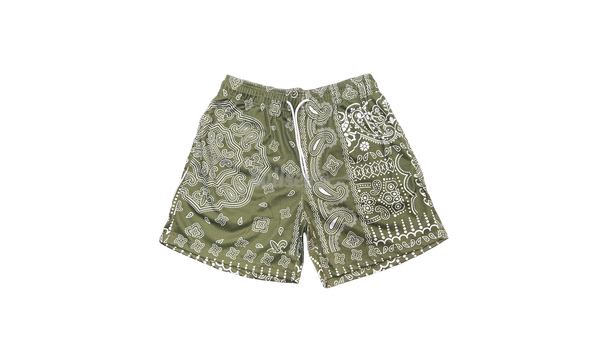 Mr.Remade Green Paisley Shorts-Urlfreeze Sneakers Sale Online