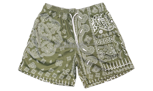 Mr.Remade Green Paisley Shorts-Bullseye Sneaker Used Boutique