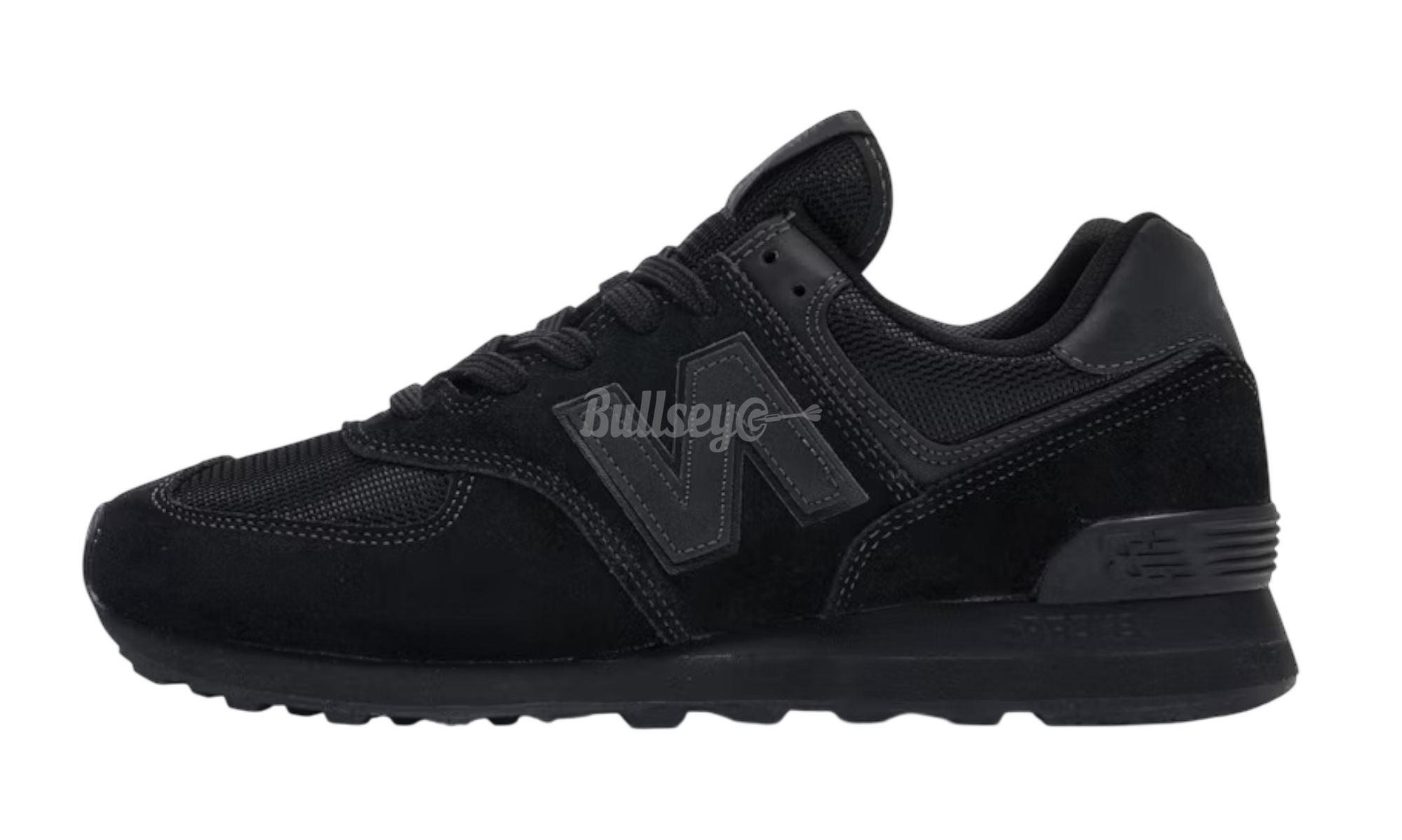 New Balance 574 "Triple Black"-Bullseye Sneaker Boutique