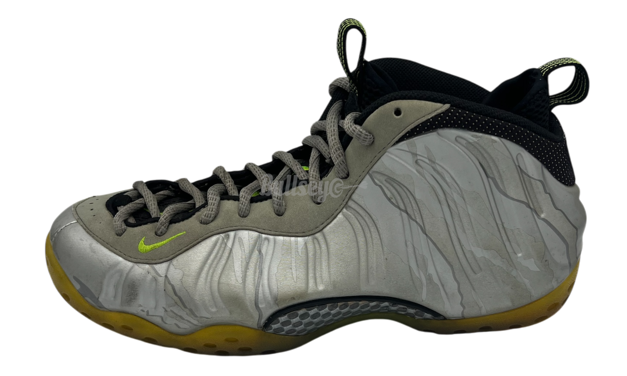 Nike Air Foamposite One "Silver Volt Camo" (PreOwned) (No Box)-Bullseye Sneaker Boutique