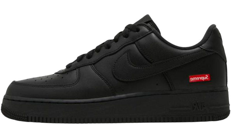 Nike Air Force 1 "Supreme" Black (PreOwned) (No Box)-Bullseye Sneaker Boutique