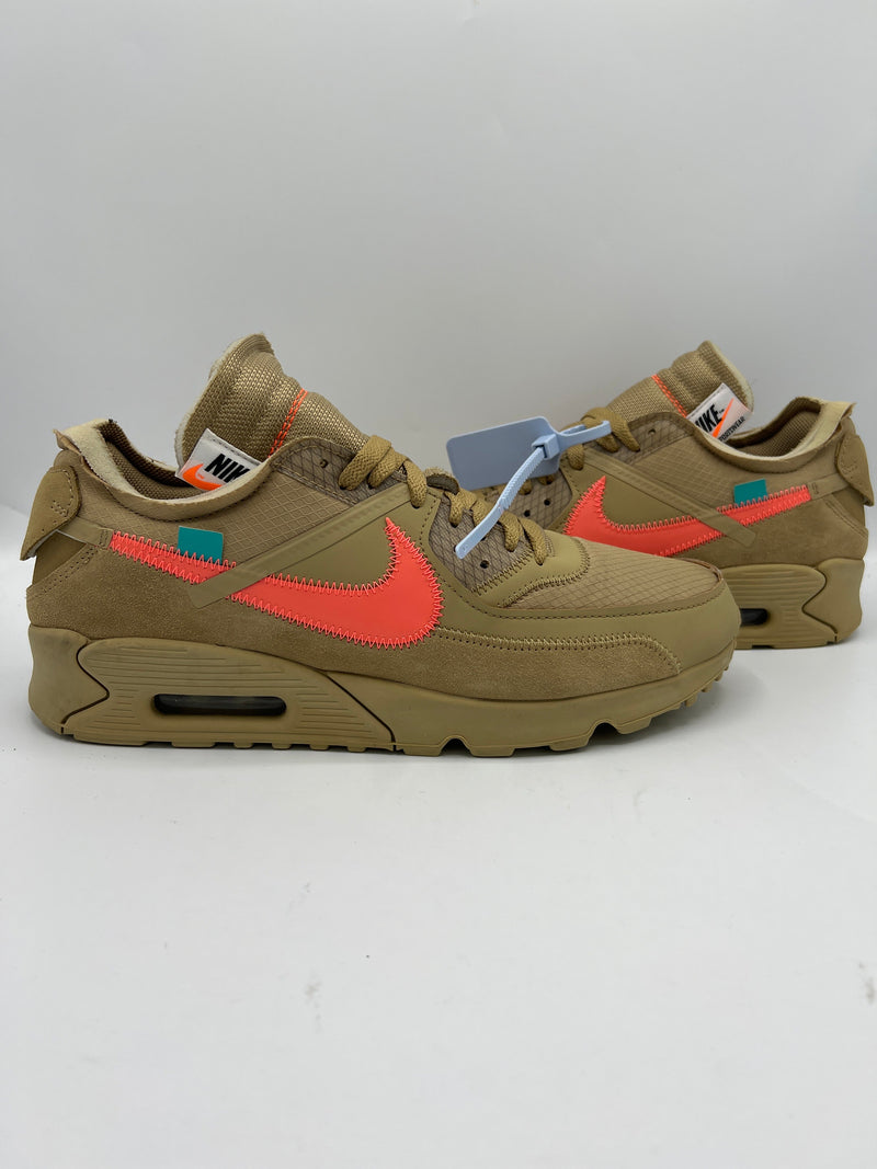 Nike Air Max 90 x Off-White "Desert Ore" (PreOwned)-Bullseye Sneaker Boutique