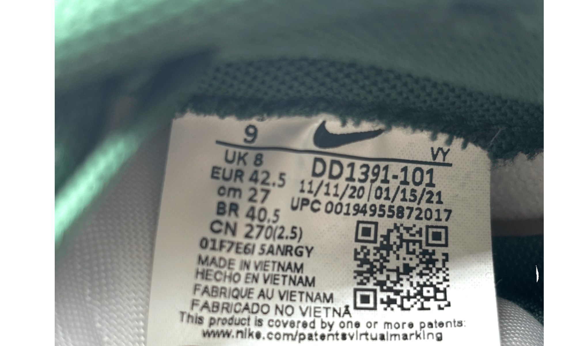 Nike Dunk Low "Michigan State" (PreOwned)