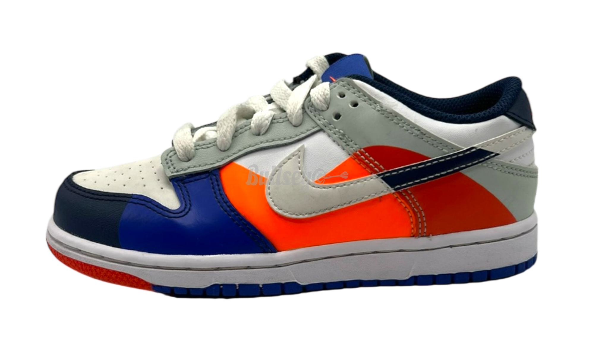 Nike Dunk Low SE "White Light Silver Midnight Navy" PS (Preowned) (No Box)-Bullseye Sneaker Boutique