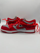 nike gold Dunk Low x Off-White "University Red" (PreOwned)