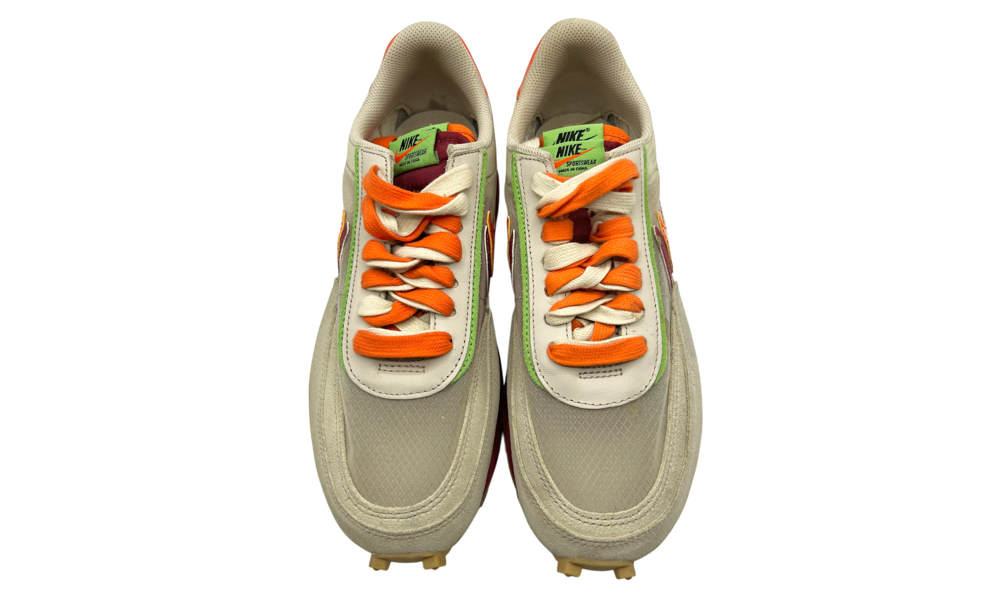 Nike LD Waffle "Sacai CLOT Kiss of Death Net Orange Blaze" (PreOwned)