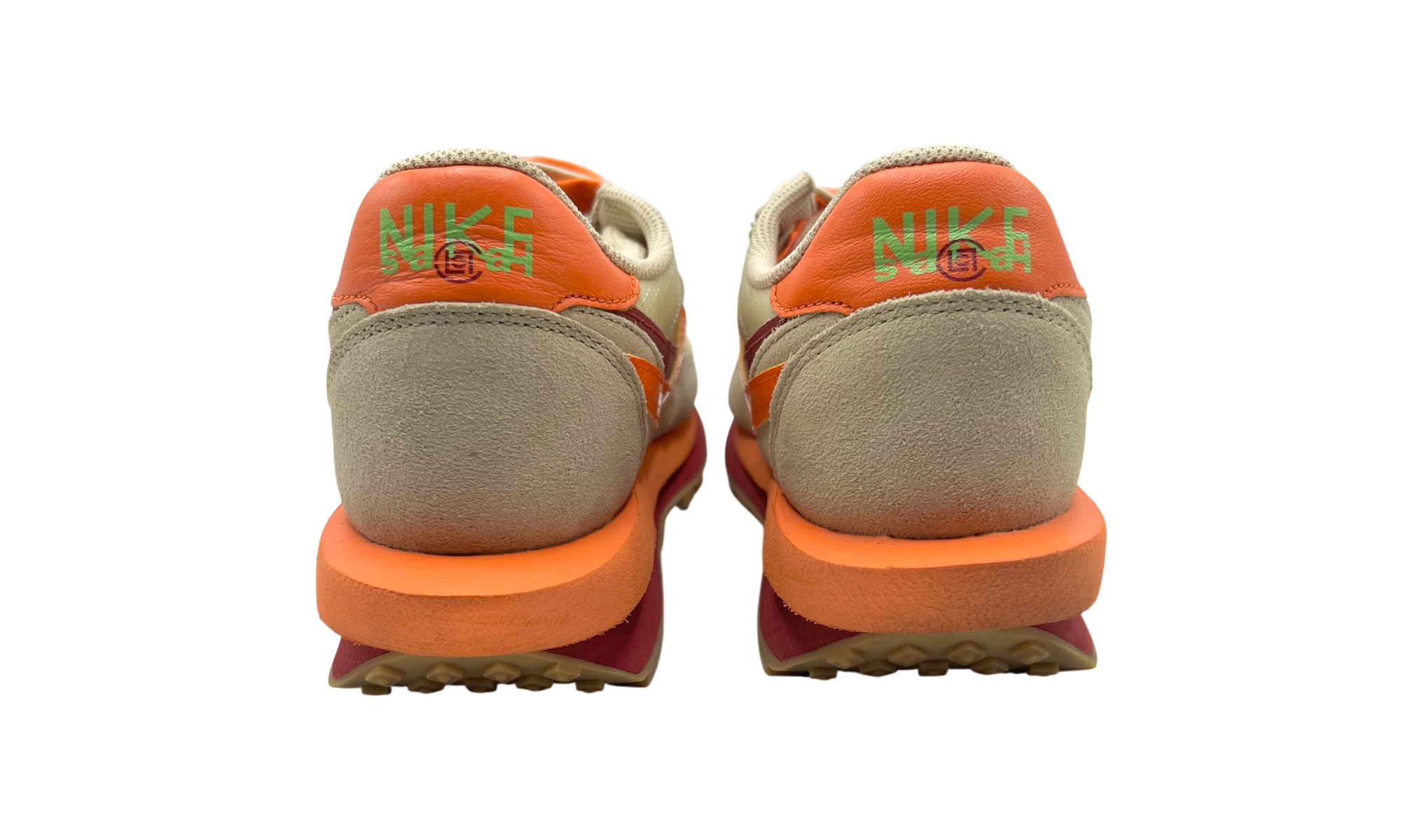Nike LD Waffle "Sacai CLOT Kiss of Death Net Orange Blaze" (PreOwned)