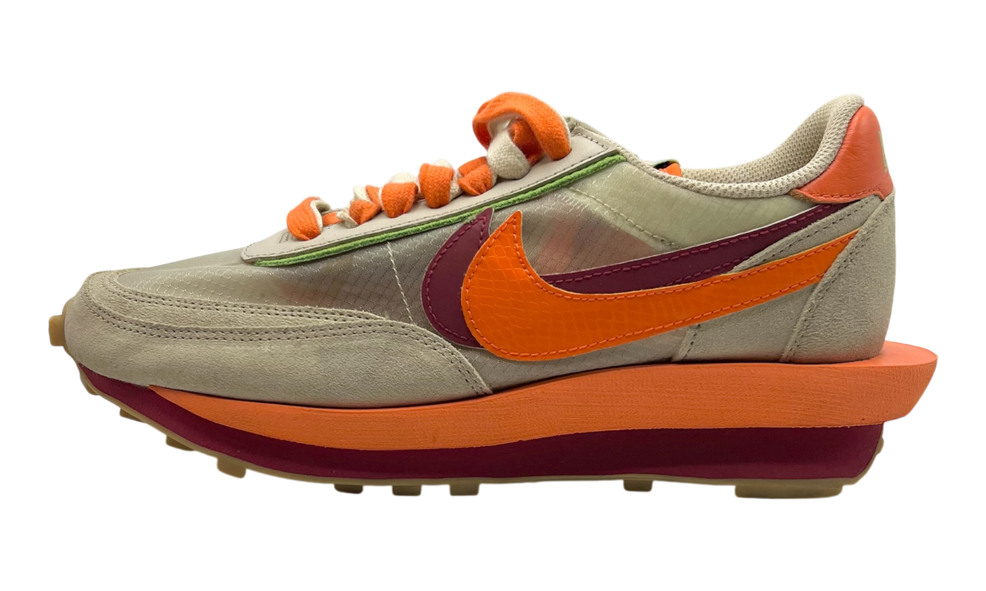 Nike LD Waffle "Sacai CLOT Kiss of Death Net Orange Blaze" (PreOwned)-Bullseye Sneaker Boutique
