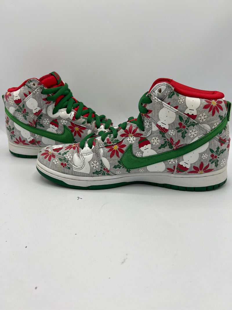 Nike SB Dunk High "Ugly Christmas Sweater Grey" (PreOwned) (No Box)