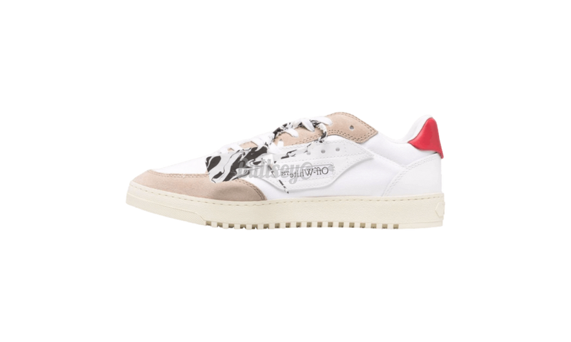 Off-White 5.0 Low "White Beige Red" (PreOwned)-Bullseye Sneaker Boutique