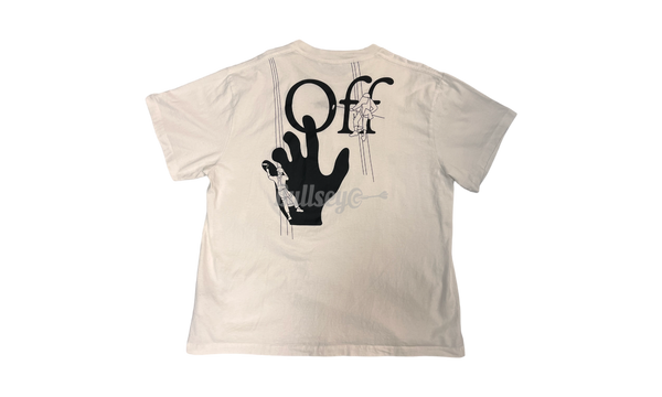 Off-White Hand Painters White T-Shirt (PreOwned)-Skechers go walk 5 beeline black white mens vegan air cooled casual shoes