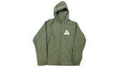 Palace Classic Logo Olive Zip-Up Windbreaker (PreOwned)-Bullseye Sneaker Boutique