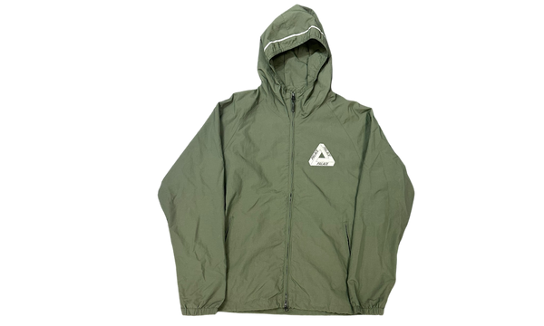 Palace Classic Logo Olive Zip-Up Windbreaker (PreOwned)-Bullseye Sneaker Boutique