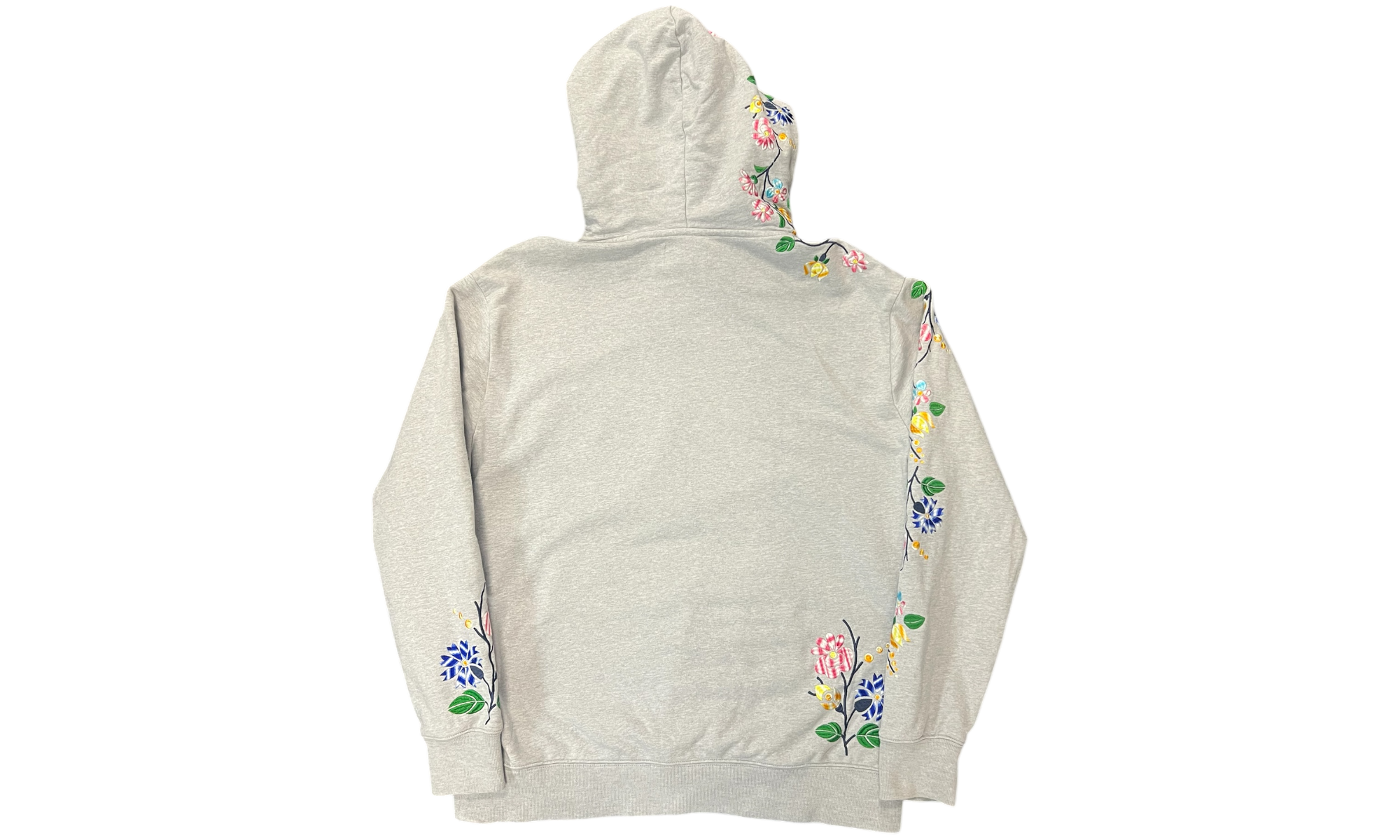 Palace Floral Logo Grey Hoodie (PreOwned)