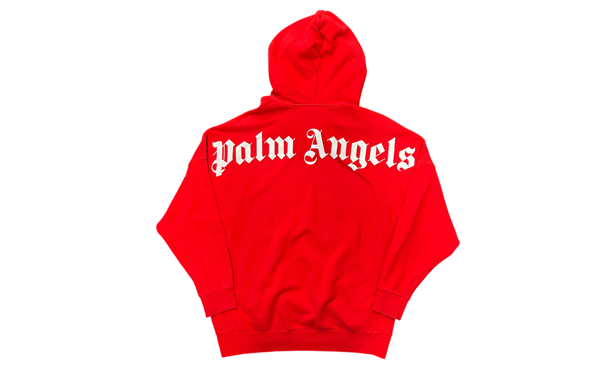 Palm Angels Classic Logo Red Oversized Hoodie (PreOwned)-Bullseye Sneaker Boutique