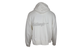 Sudadera con capucha blanca con logo gótico de Palm Angels