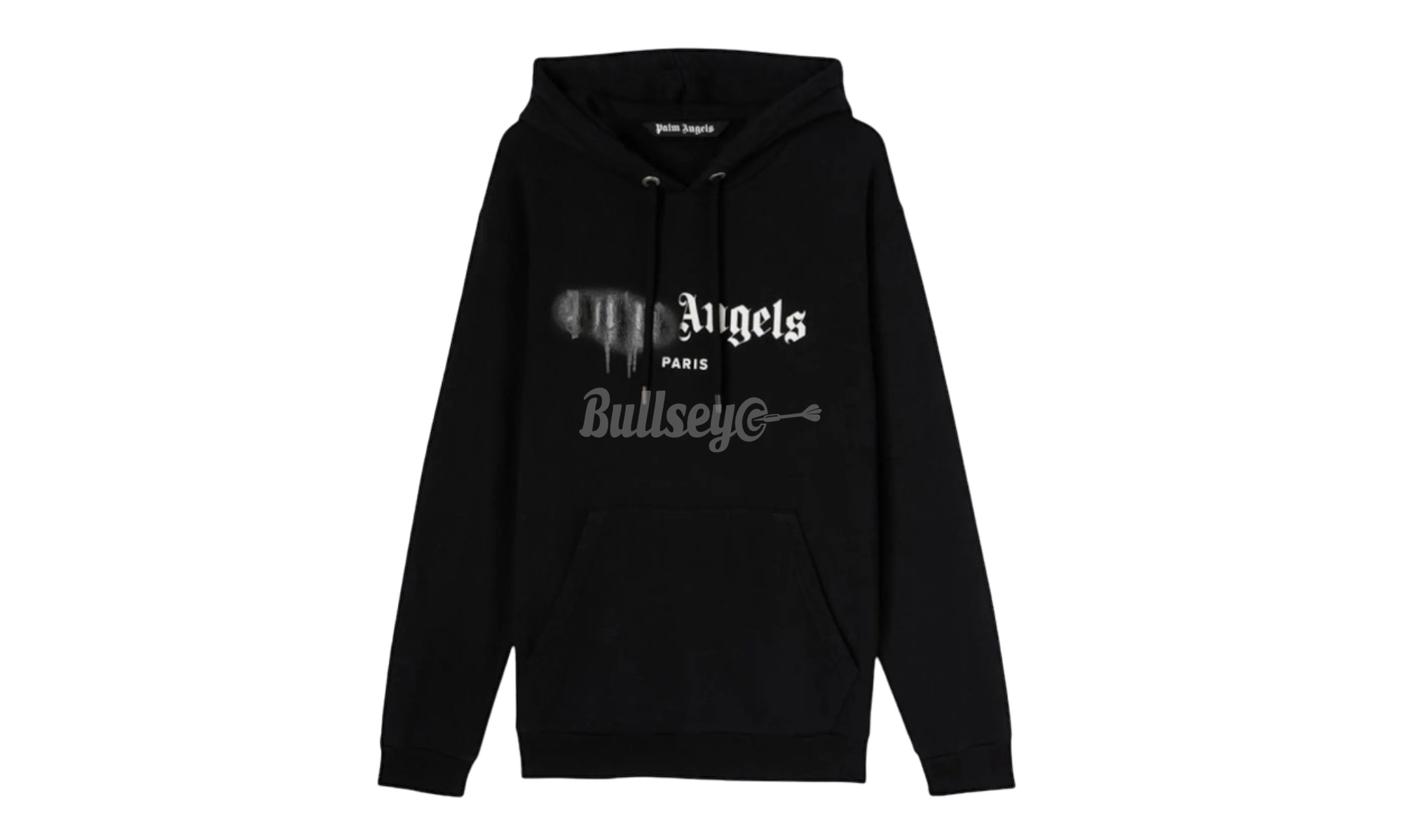 Palm Angels Paris Sprayed Black Hoodie-Bullseye Sneaker Boutique