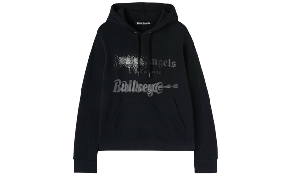 Palm Angels Rhinestone Sprayed Logo Popover Hoodie-Urlfreeze Sneakers Sale Online