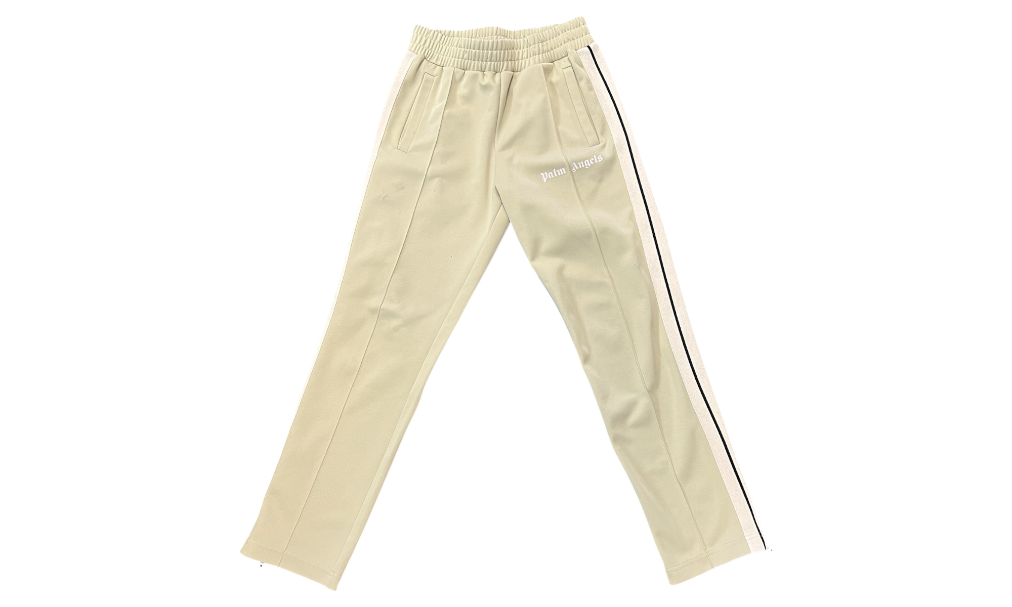 Palm Angels Tan Track Pants (PreOwned)-Bullseye Sneaker Boutique