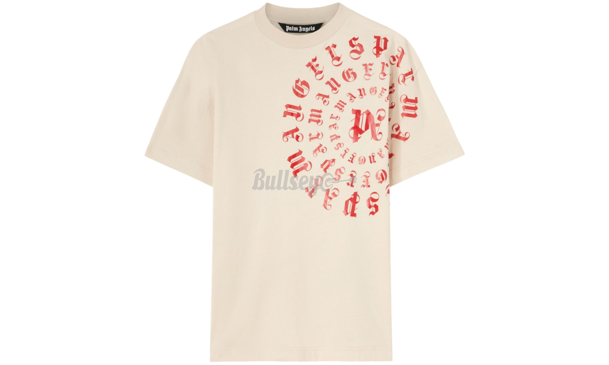 Palm Angels Vertigo Logo Beige T-Shirt-Bullseye Sneaker Boutique