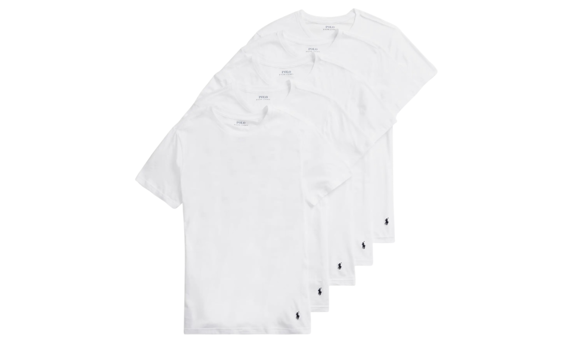Polo Ralph Lauren 5-Pack Slim Fit "White" T-Shirt-Bullseye Sneaker Boutique