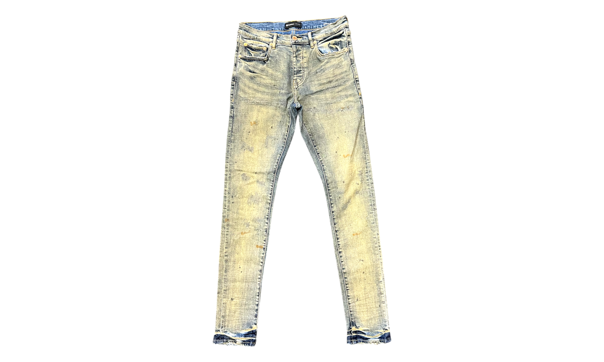 Purple-Brand Denim Indigo Oil Repair Jeans (PreOwned)-Bullseye Sneaker Boutique