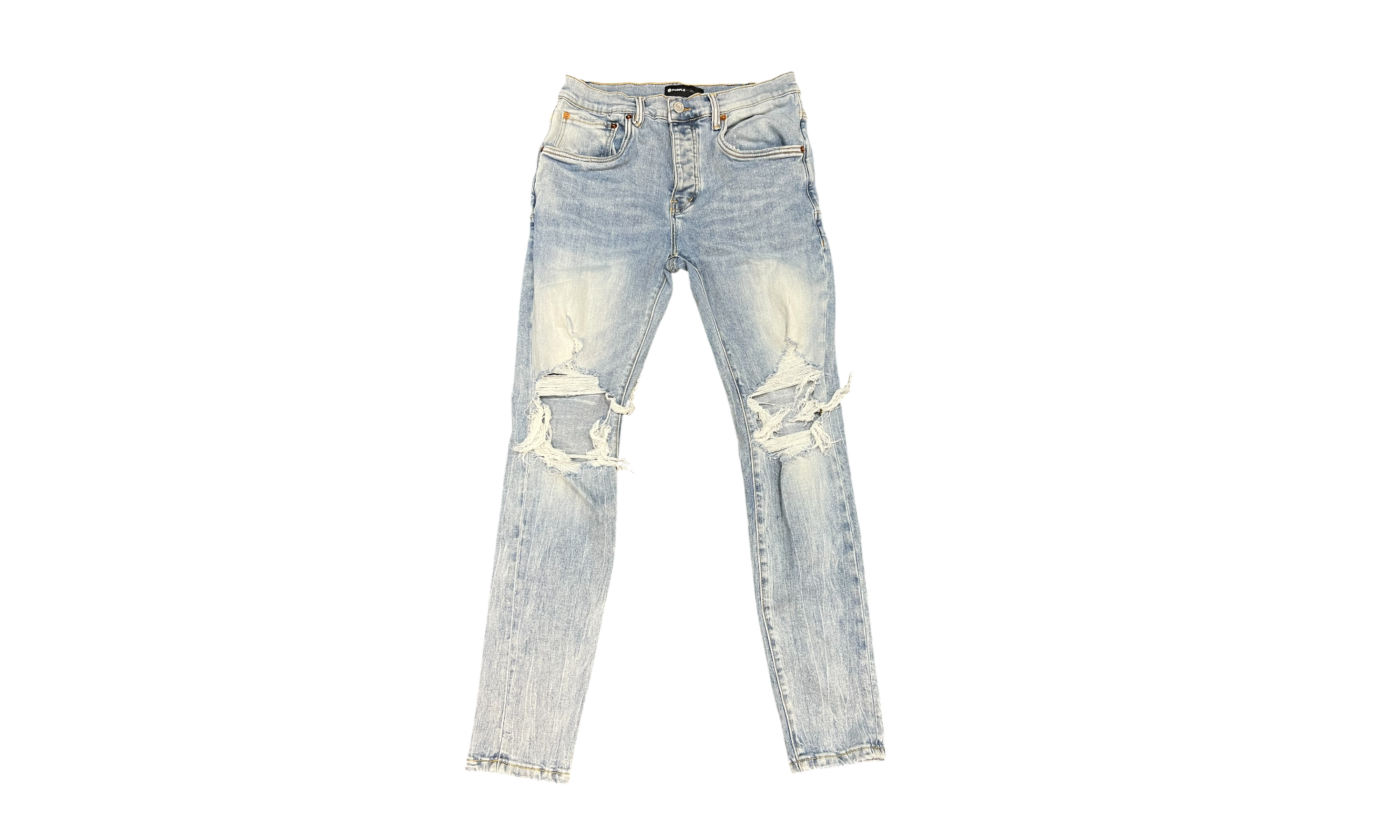 Purple Brand Ripped Blow Out Knee 202345 Denim Jeans (PreOwned)-Bullseye Sneaker Boutique